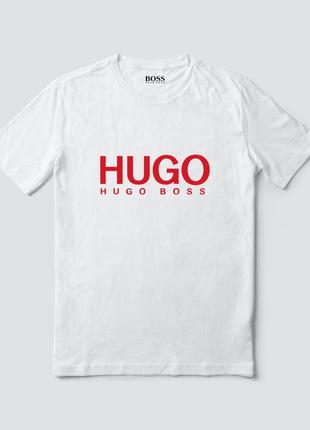 Жіноча футболка оверсайз oversize hugo boss хуго босс біла