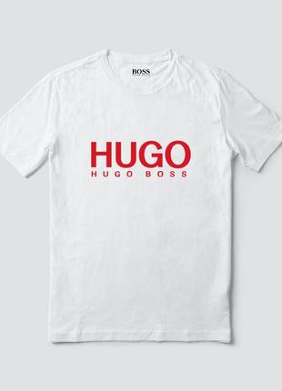 Женская футболка оверсайз oversize hugo boss хуго босс белая