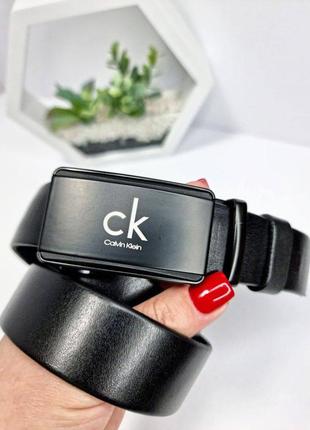 Кожаный мужской ремень calvin klein ck