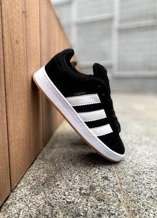 Adidas campus black&white/мужские кроссовки/чоловічі кросівки