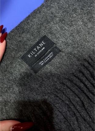 Шикарный шарф люксового бренда kiltane из премиального кашемира2 фото