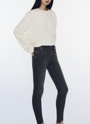 Джинси zara skinny mid rise р 36