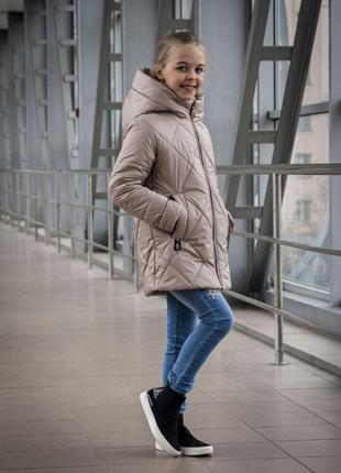 Підліткова весняна куртка демісезонна на дівчинку 134-140, 146, 152, 158-164 см3 фото
