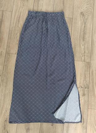 Макси/ длинная юбка с разрезом на щиколотке, 44-46/ m3 фото
