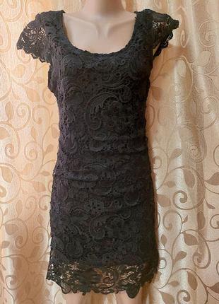 💖💖💖красиве коротке чорне жіноче мереживне плаття flower cat💖💖💖3 фото