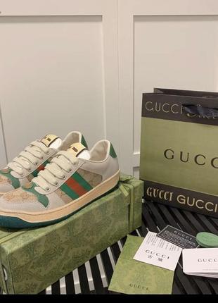 Кеды унисекс в стиле gucci 26,5 см