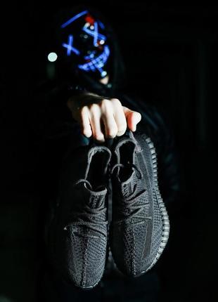 Adidas yeezy 350 v2 black4 фото