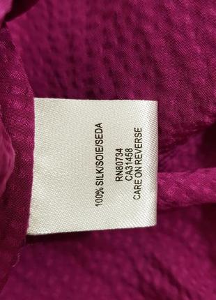 Шелк! роскошная блуза bcbg max azria изумительного цвета magentа.6 фото