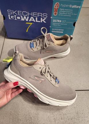 Кроссовки женские 149501-ntpr skechers go walk 7 оригинал