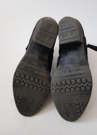 Замшевые ботинки демисезонные ботильены черные полусапожки novelty 388 фото