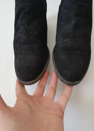 Замшевые ботинки демисезонные ботильены черные полусапожки novelty 384 фото