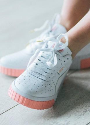 Puma cali white pink3 фото