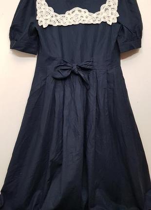 Изумительное винтажное дизайнерское платье laura ashley лен + хлопок.7 фото