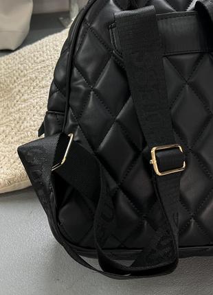 Женский рюкзак guess leather backpack black черный6 фото