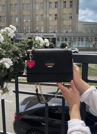 Женская сумка guess mini bag black черная на подарок