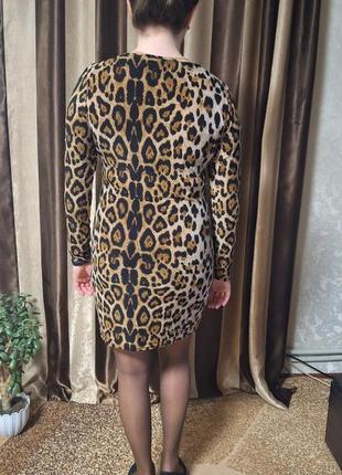 Гарна леопардова сукня стрейч6 фото