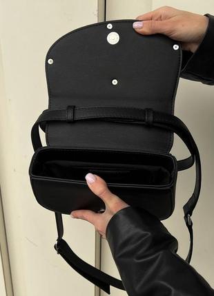 Женская сумка diesel 1dr iconic shoulder bag black черная на подарок6 фото