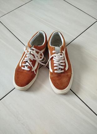 Кожаные мужские кеды vans замш натуральные2 фото