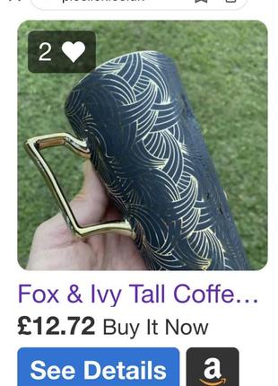 Британія 🇬🇧 порцеляна фарфор fox & ivy soho чашка 400 мл8 фото