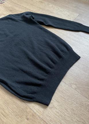 Натуральный 100% мягкий кашемир легкий свитер пуловер джемпер черный шерсть galeries lafayette cos uniqlo6 фото