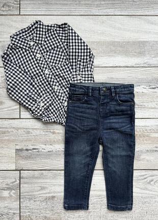 Комплект джинсы с рубашкой 12-24