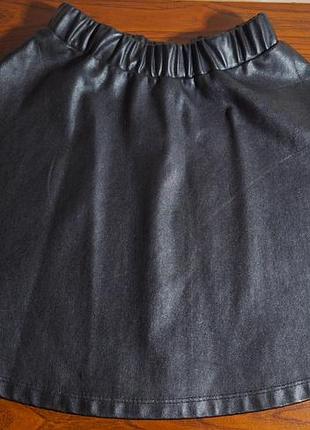 Спідниця еко шкіра 8-9років