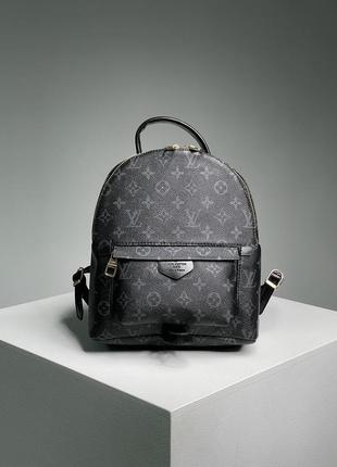 Рюкзак louis vuitton palm springs backpack black/blue8 фото