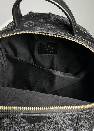 Рюкзак louis vuitton palm springs backpack black/blue4 фото