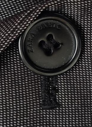 Серый классический пиджак от бренда zara m р2 фото