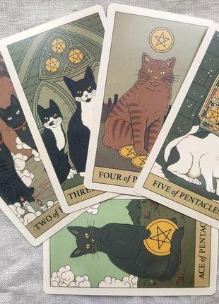 Гадальні карти таро кішки правлять землею cats rule the earth tarot таро з котиками котами колода6 фото
