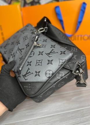 Чоловічі сумка louis vuitton trio messenger monogram eclipse s0573 фото