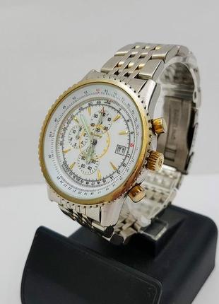 Часы breitling, хронограф, кварц, механизм miyota, япония.