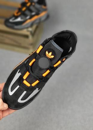Мужские кроссовки adidas niteball черные с оранжевым5 фото