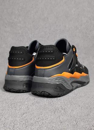 Мужские кроссовки adidas niteball черные с оранжевым7 фото