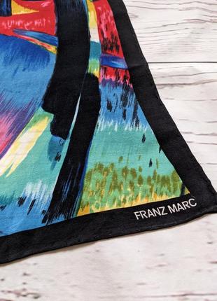 Шовкова вінтажна хустка, платок від franz marc5 фото