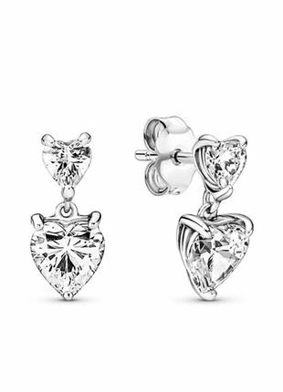 Серебряное кольцо кольцо кольцо кольцо пандора pandora silver s925 ale с биркой и пломбой 925 проба колье серьги набор украшений два сердца2 фото