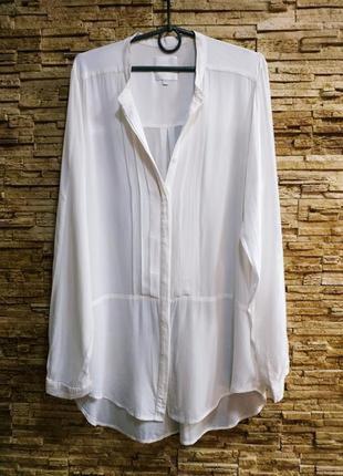 Шикарна білосніжна блузка / найтонша віскоза5 фото
