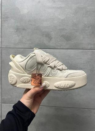 Розкішні жіночі кросівки на платформі puma basketball sneakers 1of1 not from here beige бежеві