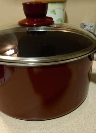 Шикарная кастрюля tefal, франция, оригинал, на 5 литров, в отличнейшем состоянии.без торга.