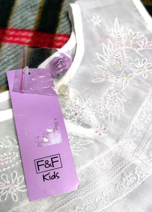 Шифоновая блуза f&f индия вышивка этикетка2 фото