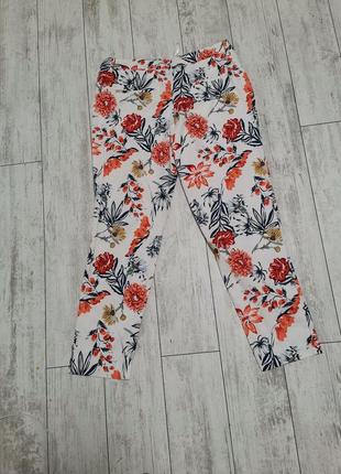 Красивые брюки, штаны в цветах, цветочный принт8 фото