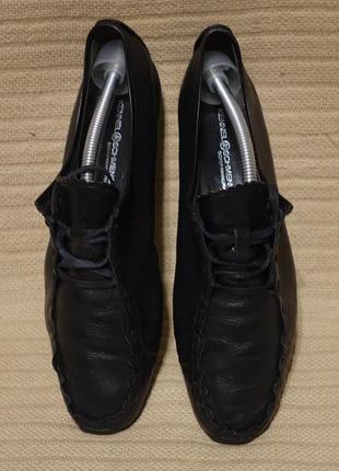 Мягчайшие черные кожаные мокасины kennel & schmenger германия  6 1/2 р. ( 25,5 см.)4 фото