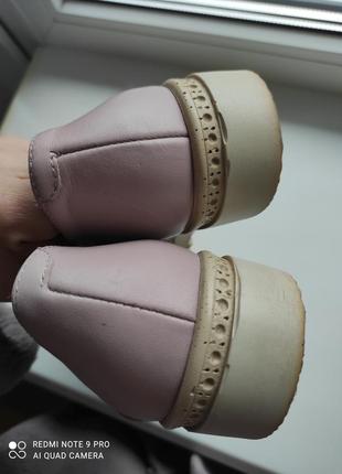 Туфли ботинки лоферы ботинки кожа розовый красный платформа шнурок cadenzza,37,5-386 фото