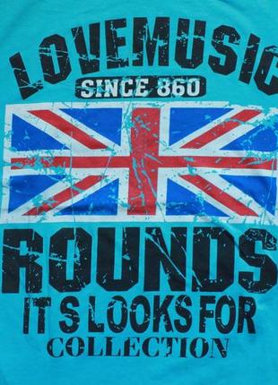 Футболка флаг англии «strongman» love music rounds (xxl)4 фото