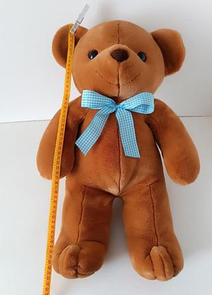 Велика м'яка іграшка ведмідь ведмедик обіймашка коричневий плюшевий 55 см2 фото