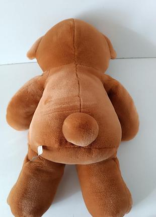 Велика м'яка іграшка ведмідь ведмедик обіймашка коричневий плюшевий 55 см8 фото