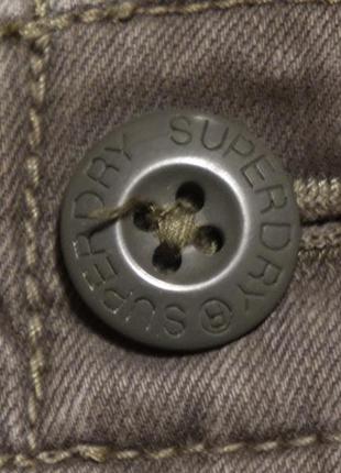 Фірмові вузькі штани — карго камуфляжного забарвлення superdry англія 29/34 р.5 фото