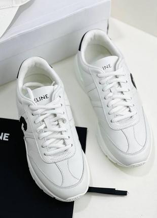 Кросовки білі шкіряні celine6 фото