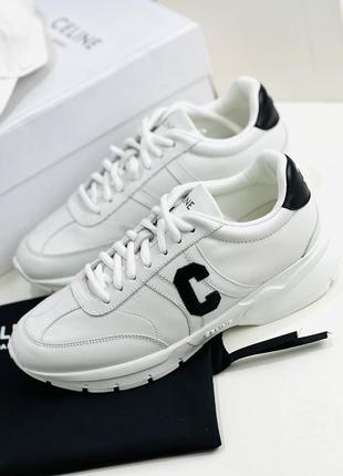 Кросовки білі шкіряні celine5 фото