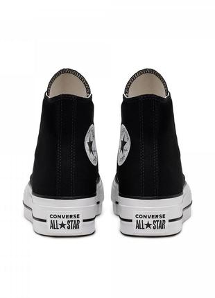 Converse chuck taylor all star platform hi black.3 фото